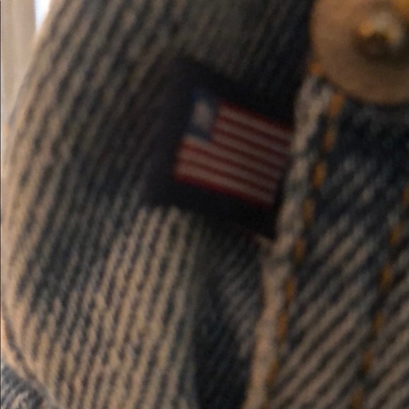 Vintage Polo Ralph Lauren Loose Jeans for Men’s 34/32 5 Pockets Distressed - Picture 7 of 12